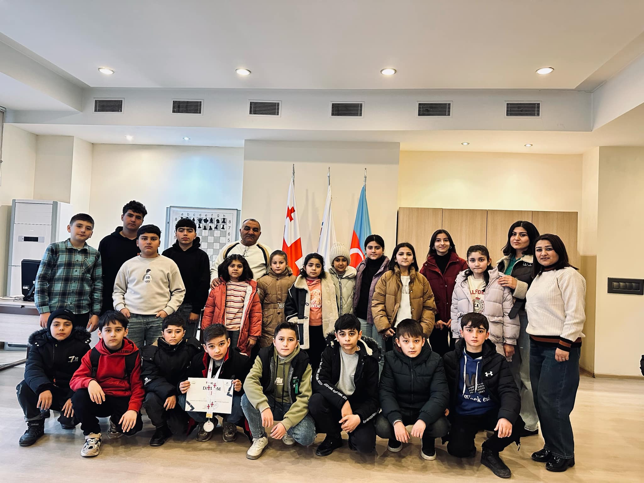 The "Marneuli Cup" in chess among children and teenagers was held at the Tea House