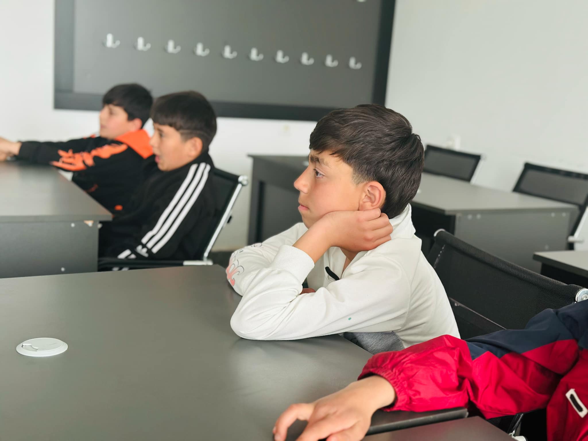 Drawing lesson and movie hour at the "SARAL Development and Education Center"