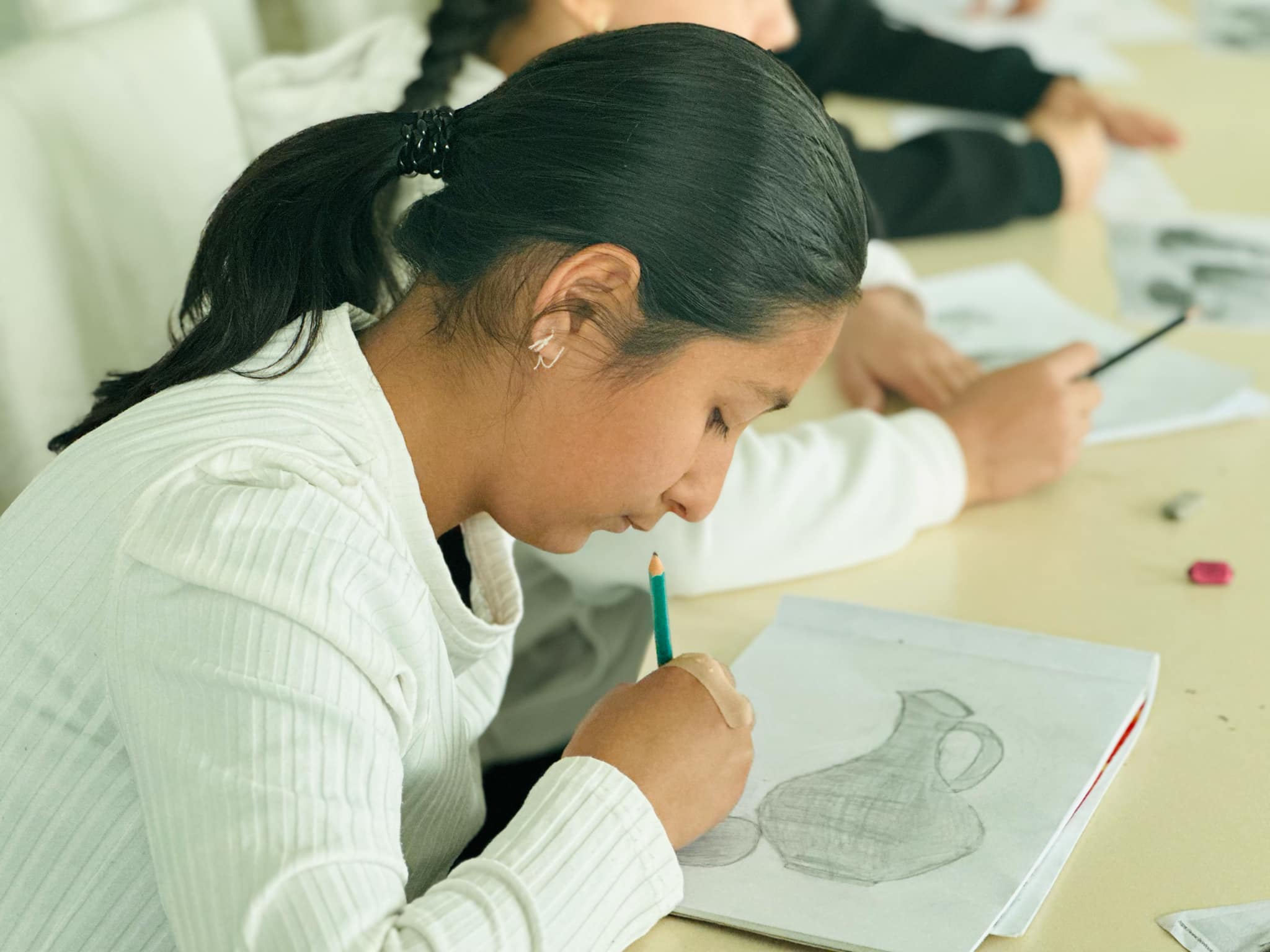 Drawing lesson and movie hour at the "SARAL Development and Education Center"
