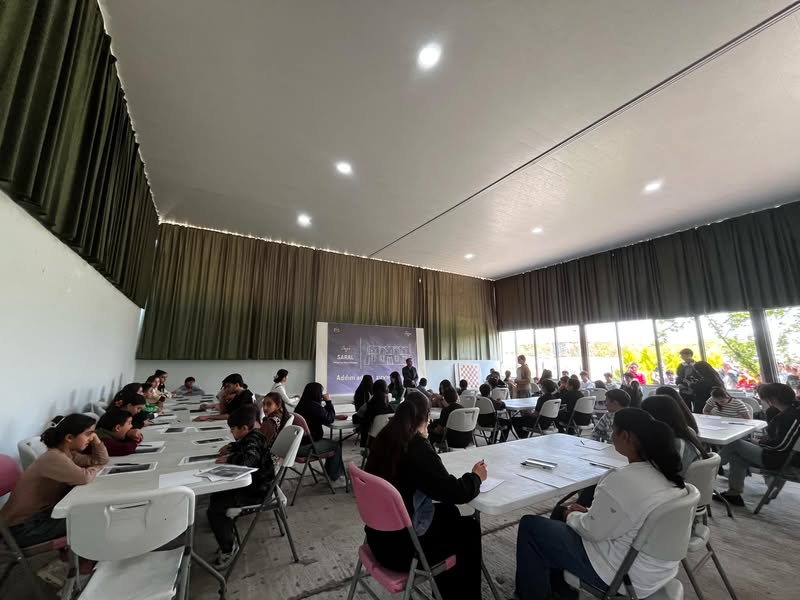 Entrance exams were held at Saral Development and Education Center