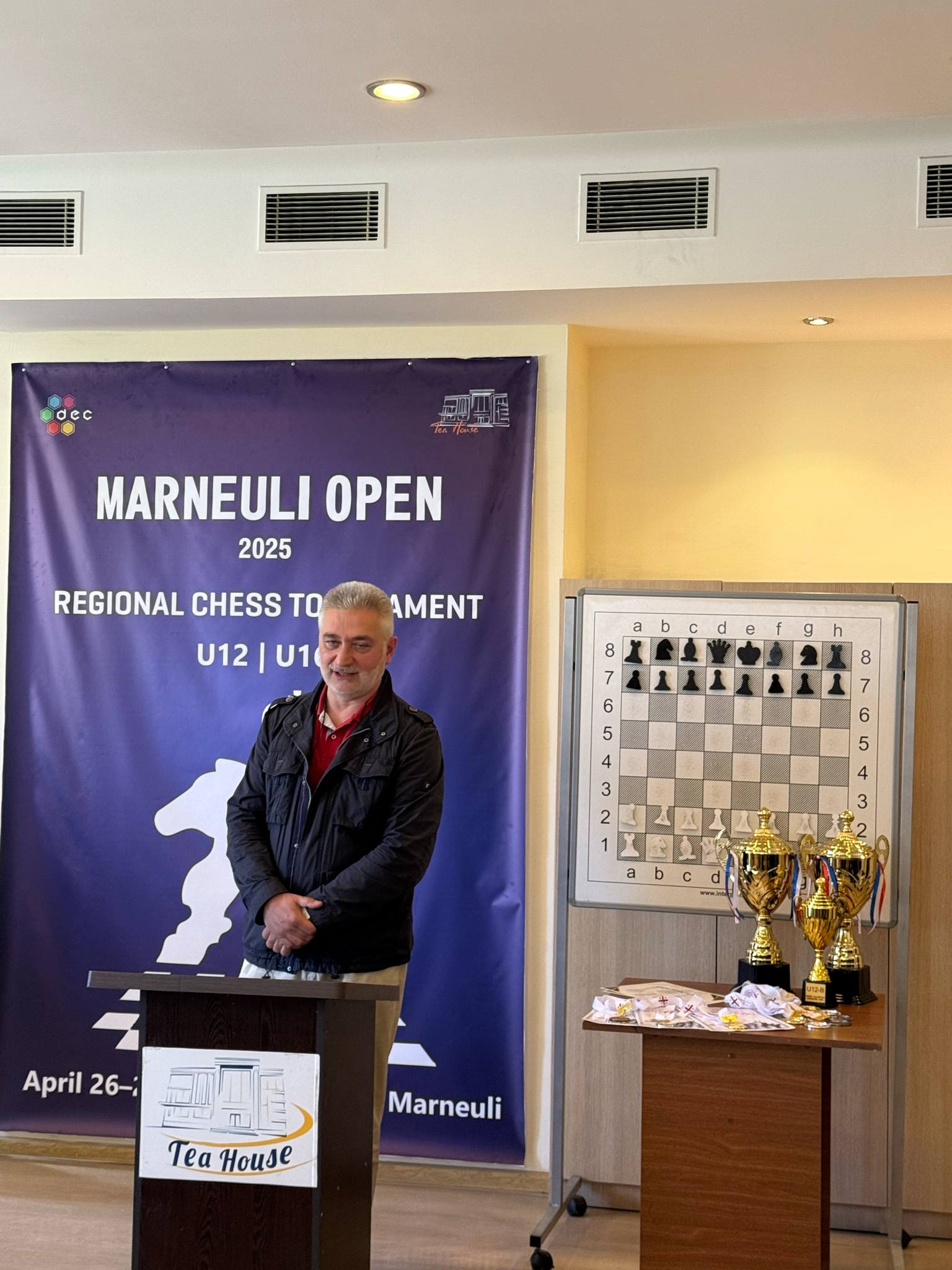 "Marneuli Open 2025" chess tournament launched at Tea House
