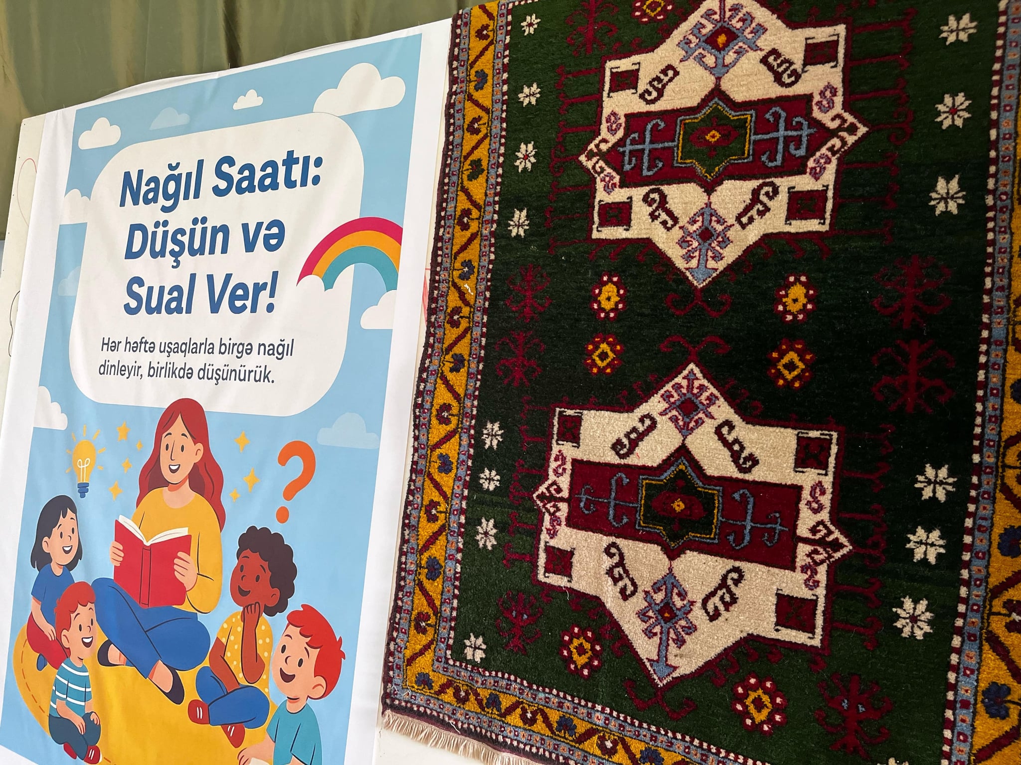 An event was held at the "SARAL Development and Education Center" as part of the project "Fairytale Nights"