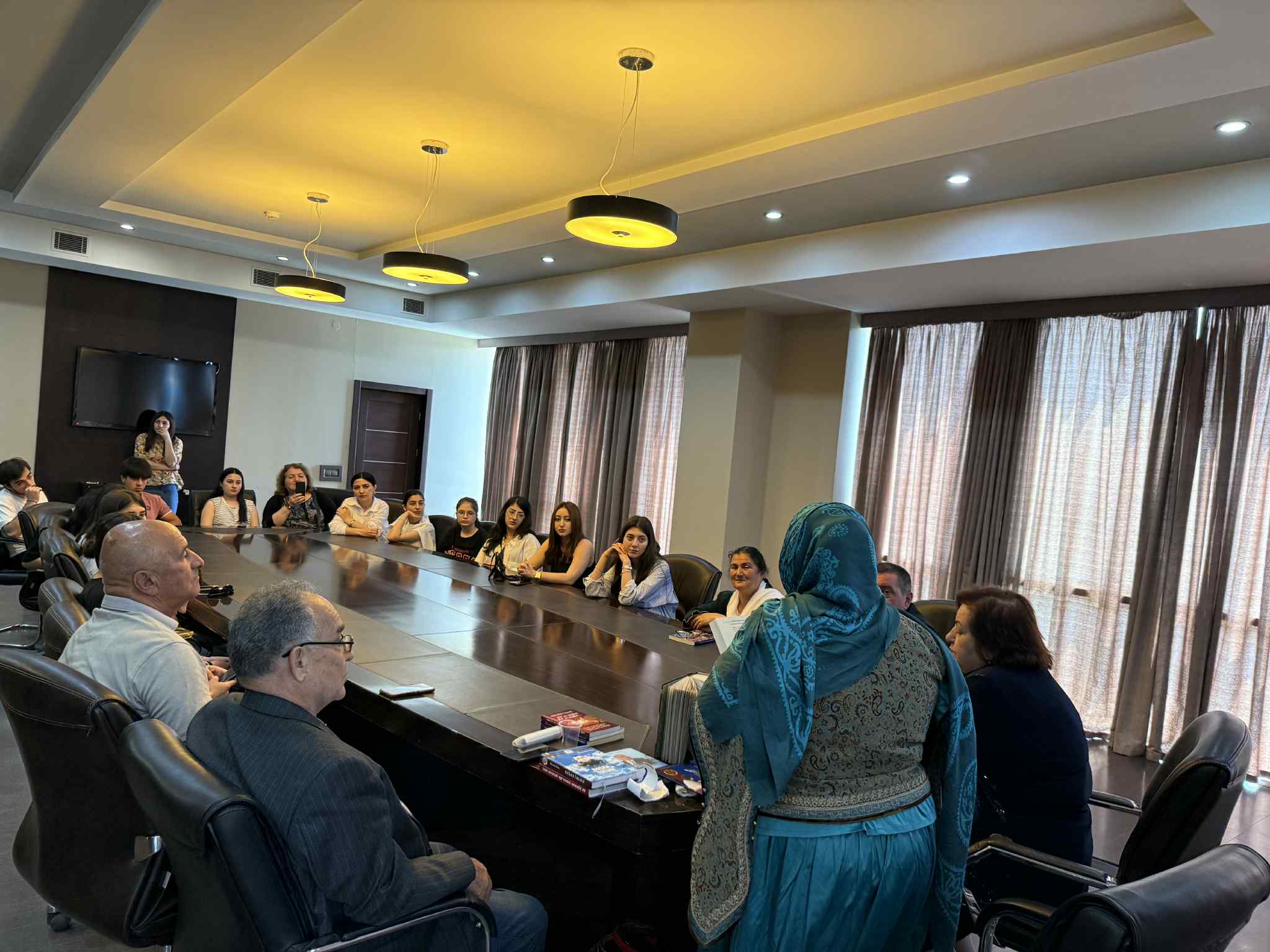 A presentation ceremony for the book "My Moral Debt to the Great Leader" by renowned cotton grower and public figure Tarlan Musayeva was held at the Tea House