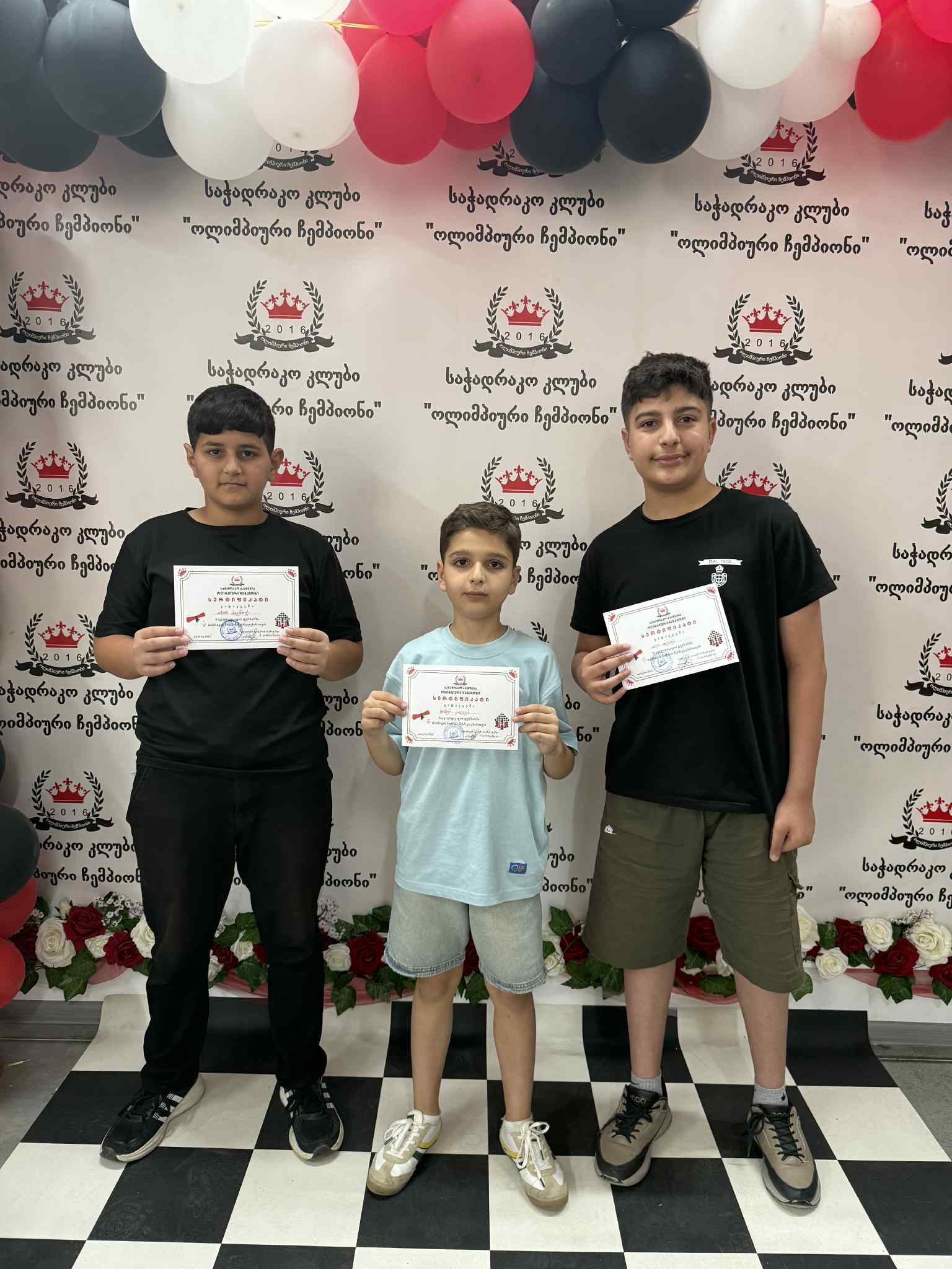 "Tea House" junior chess players successfully participated in the Georgian Chess Federation III degree competitions held in Tbilisi