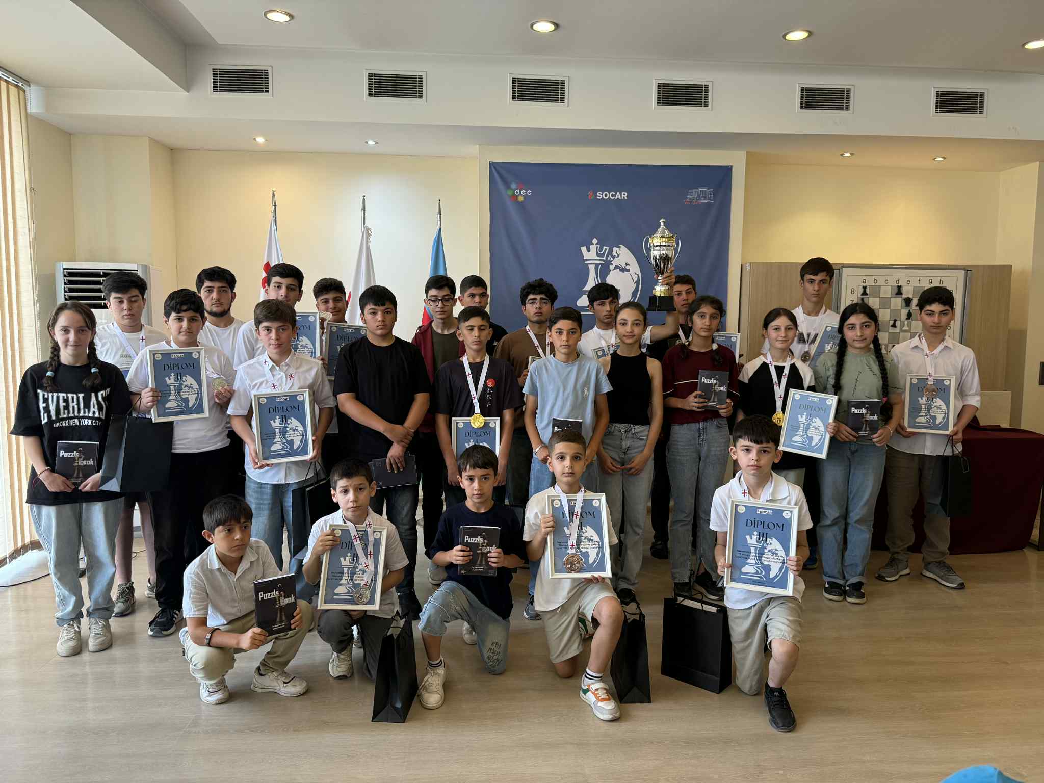 "Marneuli Inter-Club Regional Chess Tournament" was held at Tea House on the occasion of International Chess Day