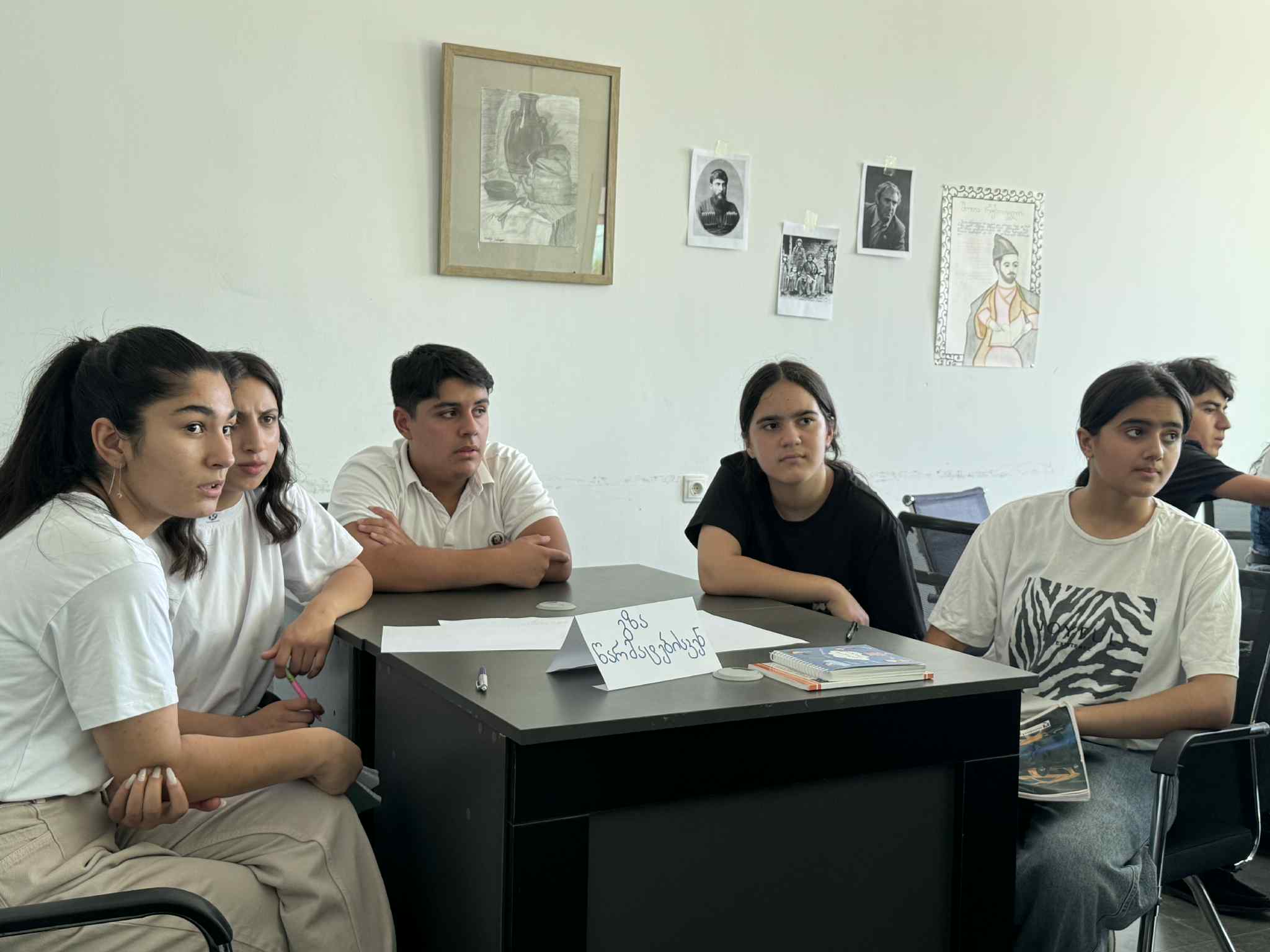 A quiz was held among members of the Georgian language course at the "Saral Development and Education Center"