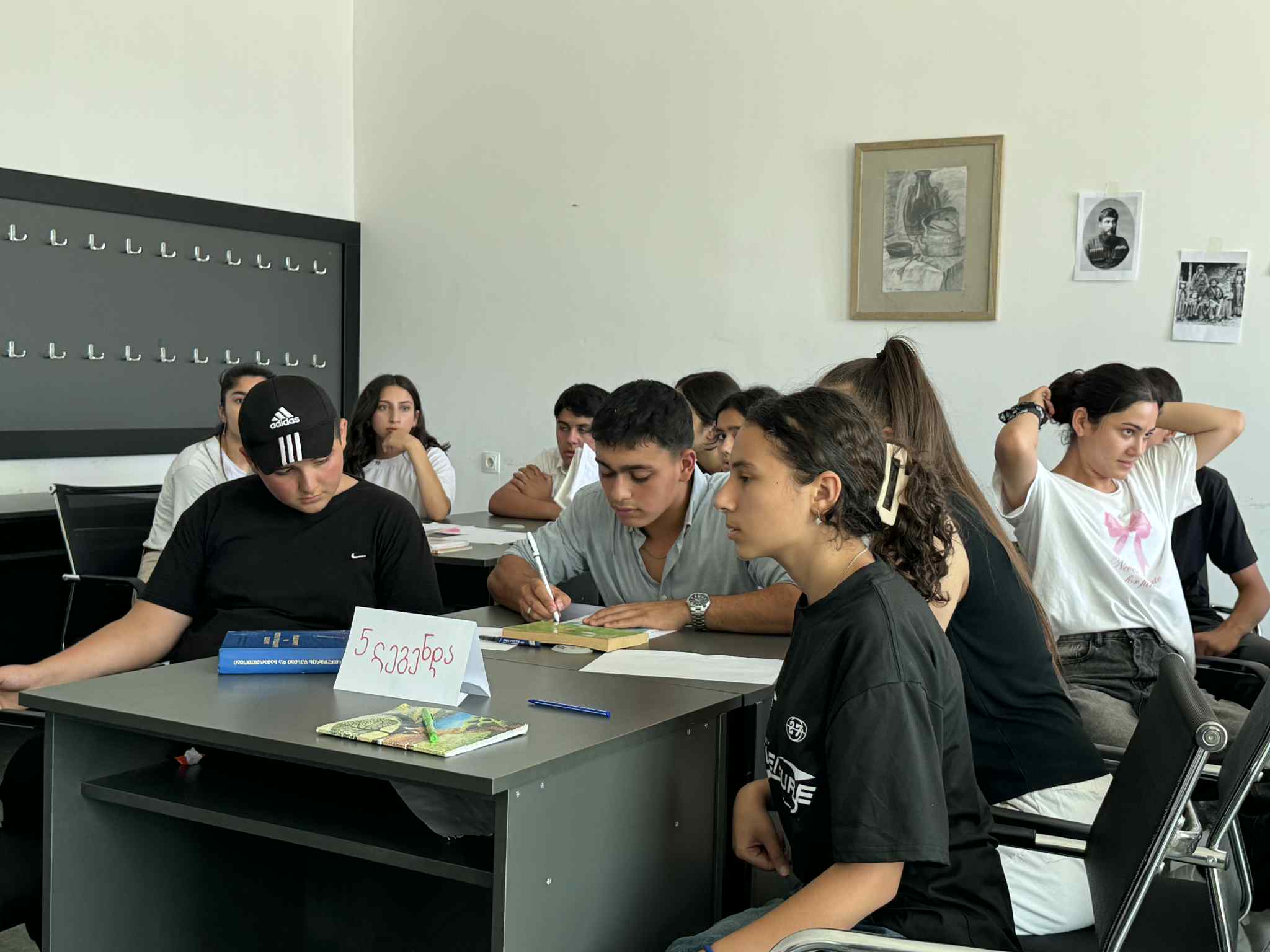A quiz was held among members of the Georgian language course at the "Saral Development and Education Center"
