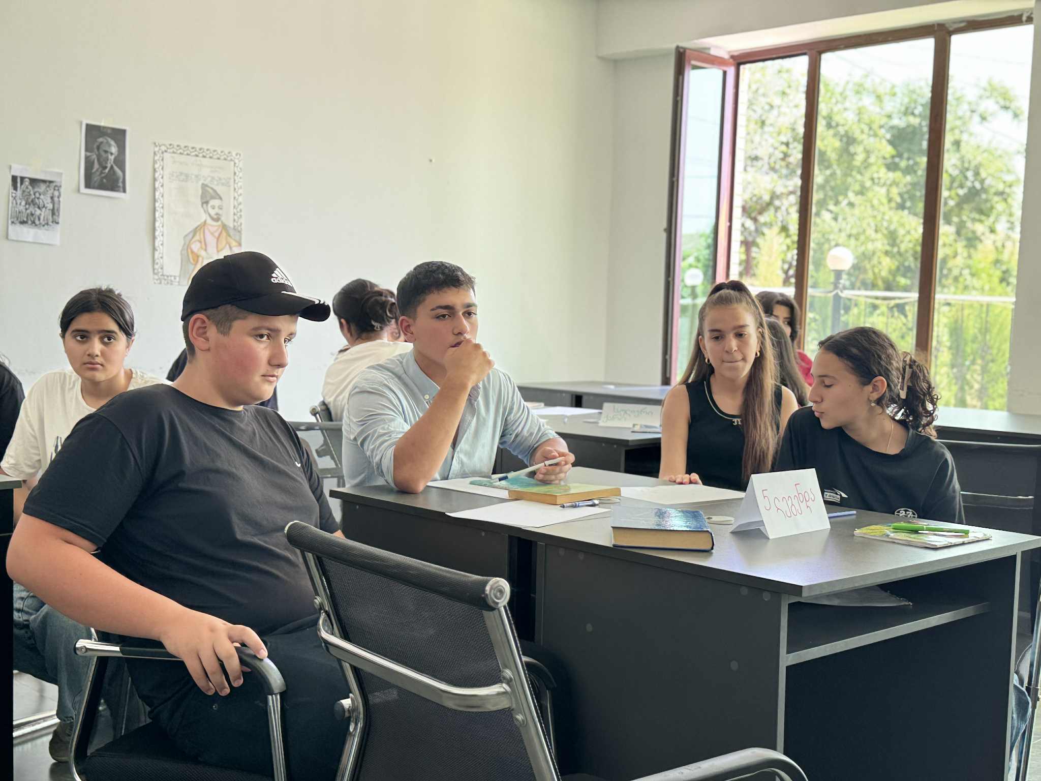 A quiz was held among members of the Georgian language course at the "Saral Development and Education Center"