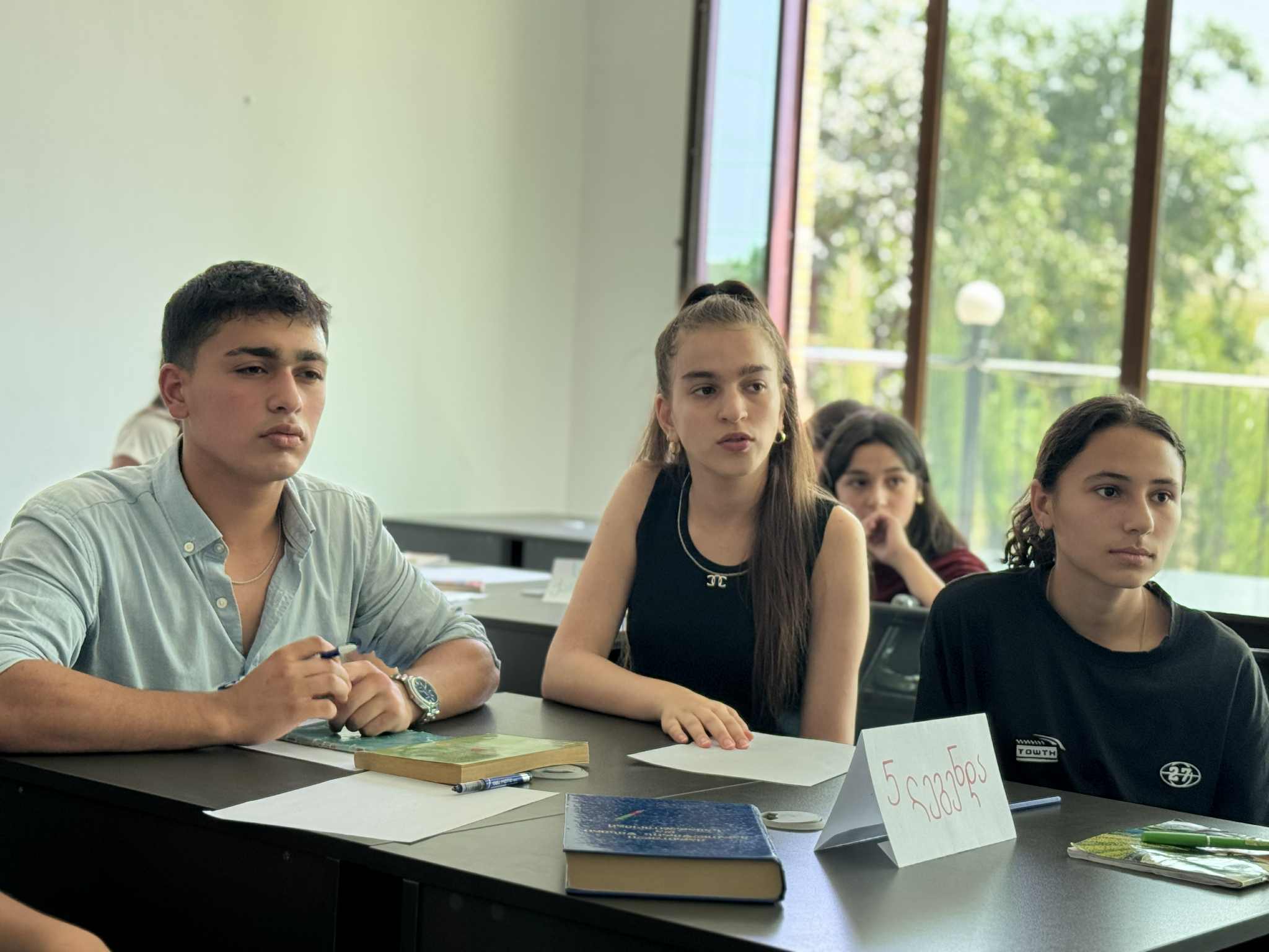A quiz was held among members of the Georgian language course at the "Saral Development and Education Center"