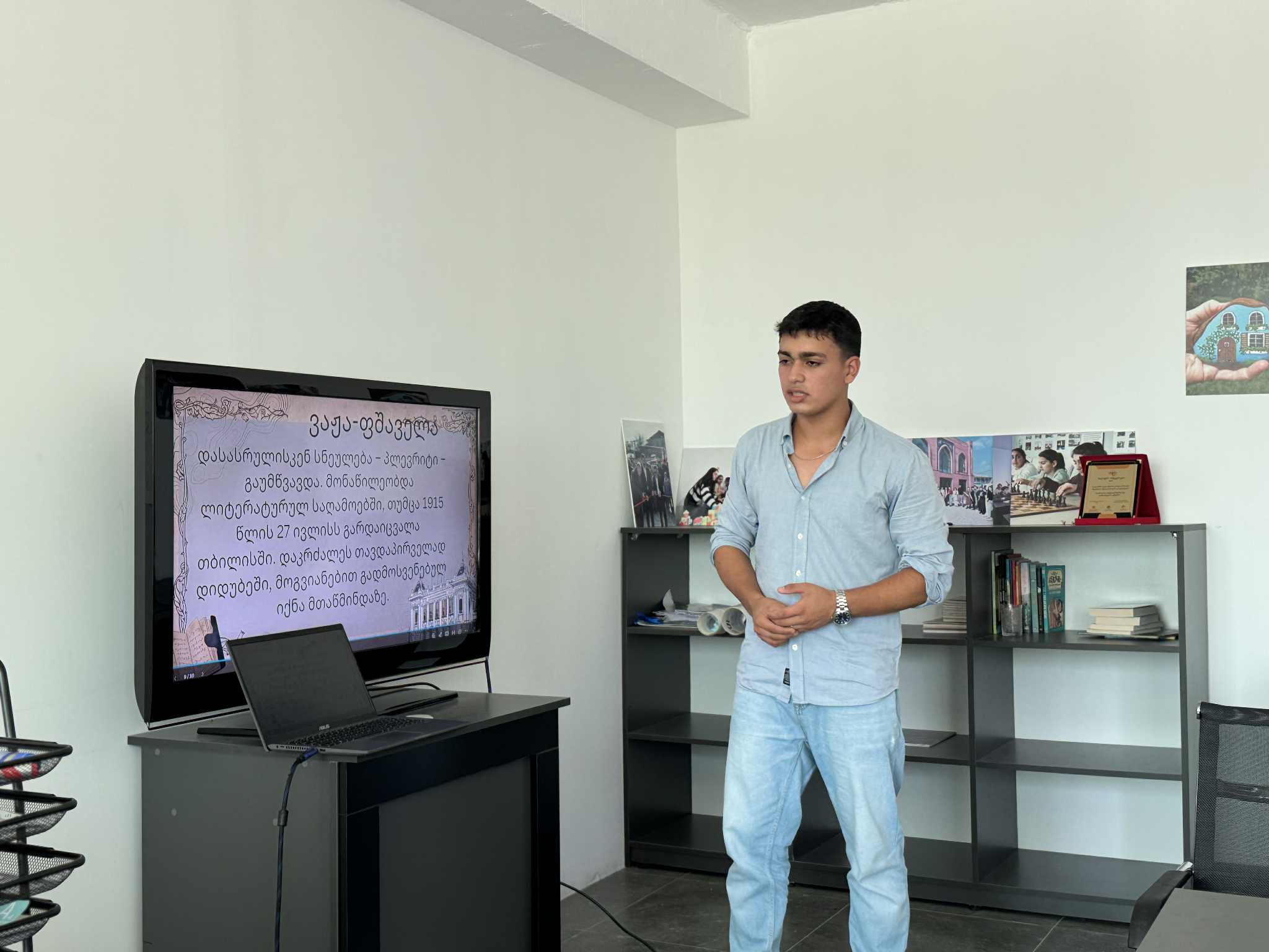 A quiz was held among members of the Georgian language course at the "Saral Development and Education Center"