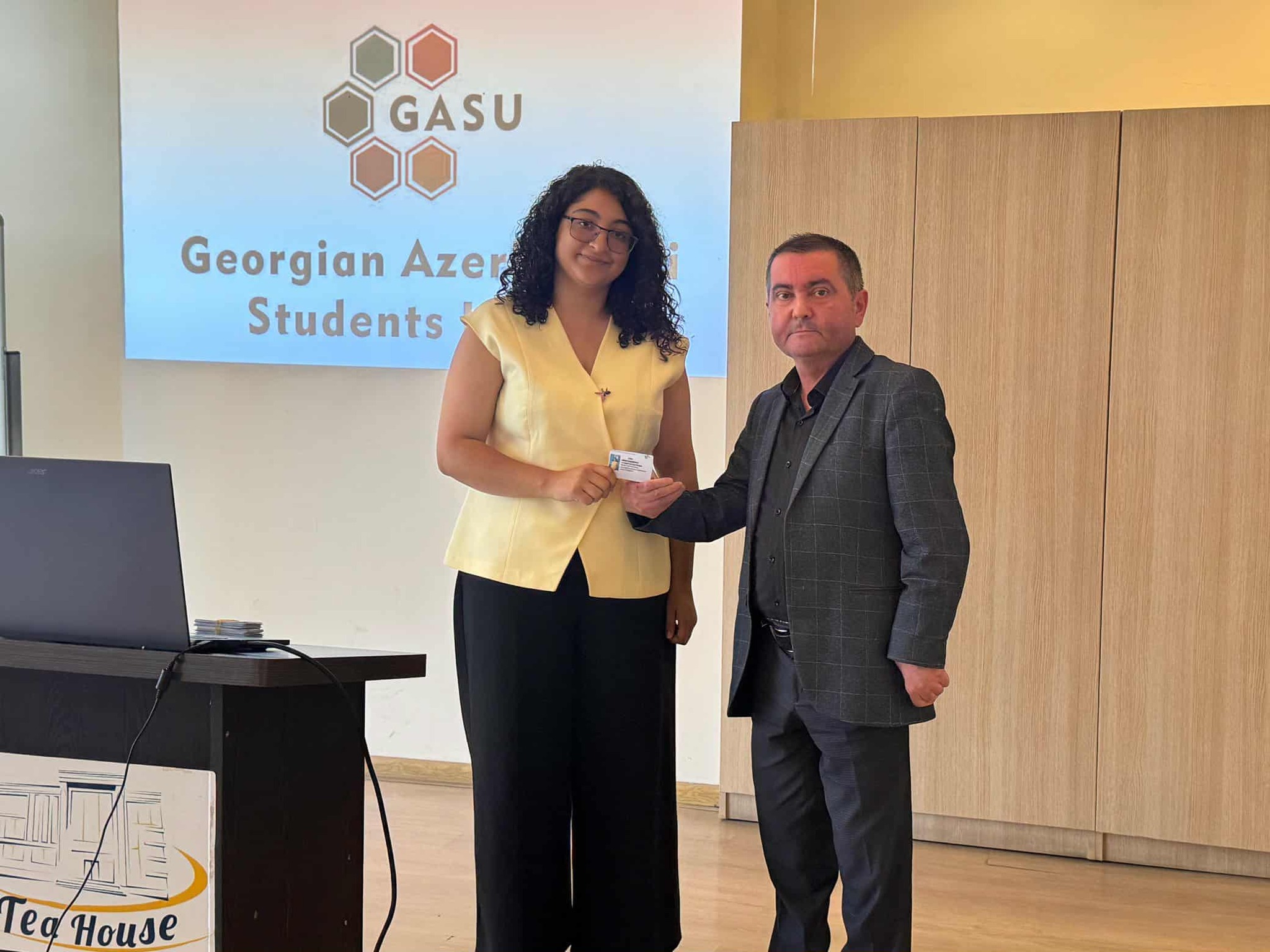 The first official meeting of GASU (Georgian Azerbaijani Students' Union) was held at the Tea House