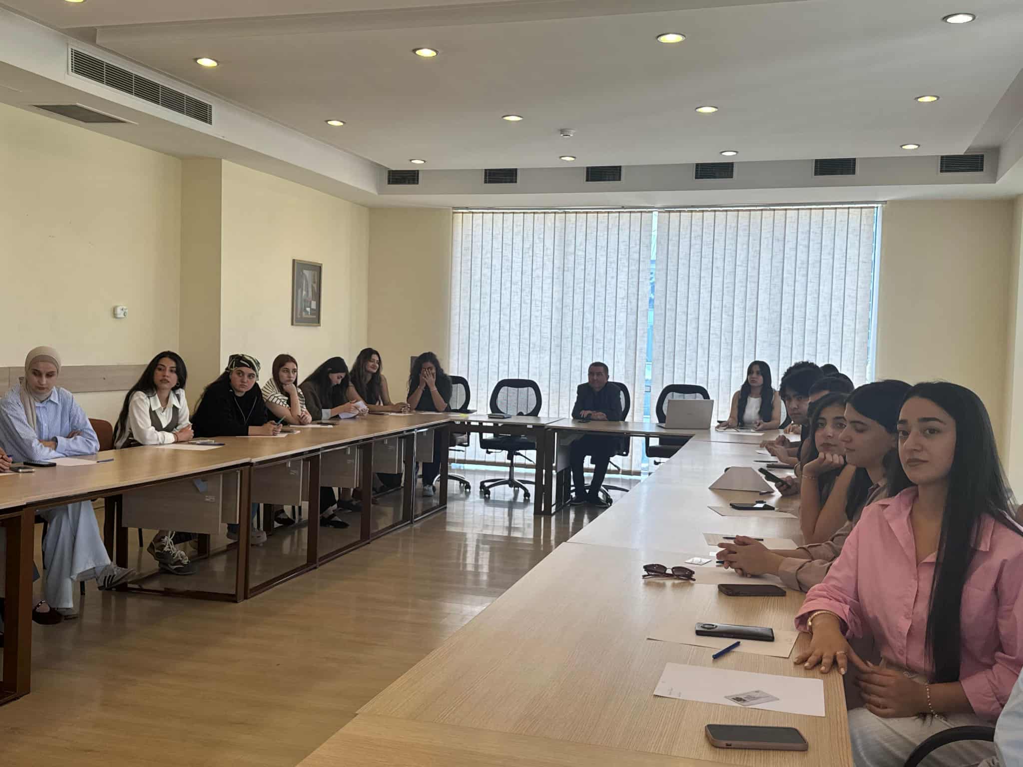 The first official meeting of GASU (Georgian Azerbaijani Students' Union) was held at the Tea House