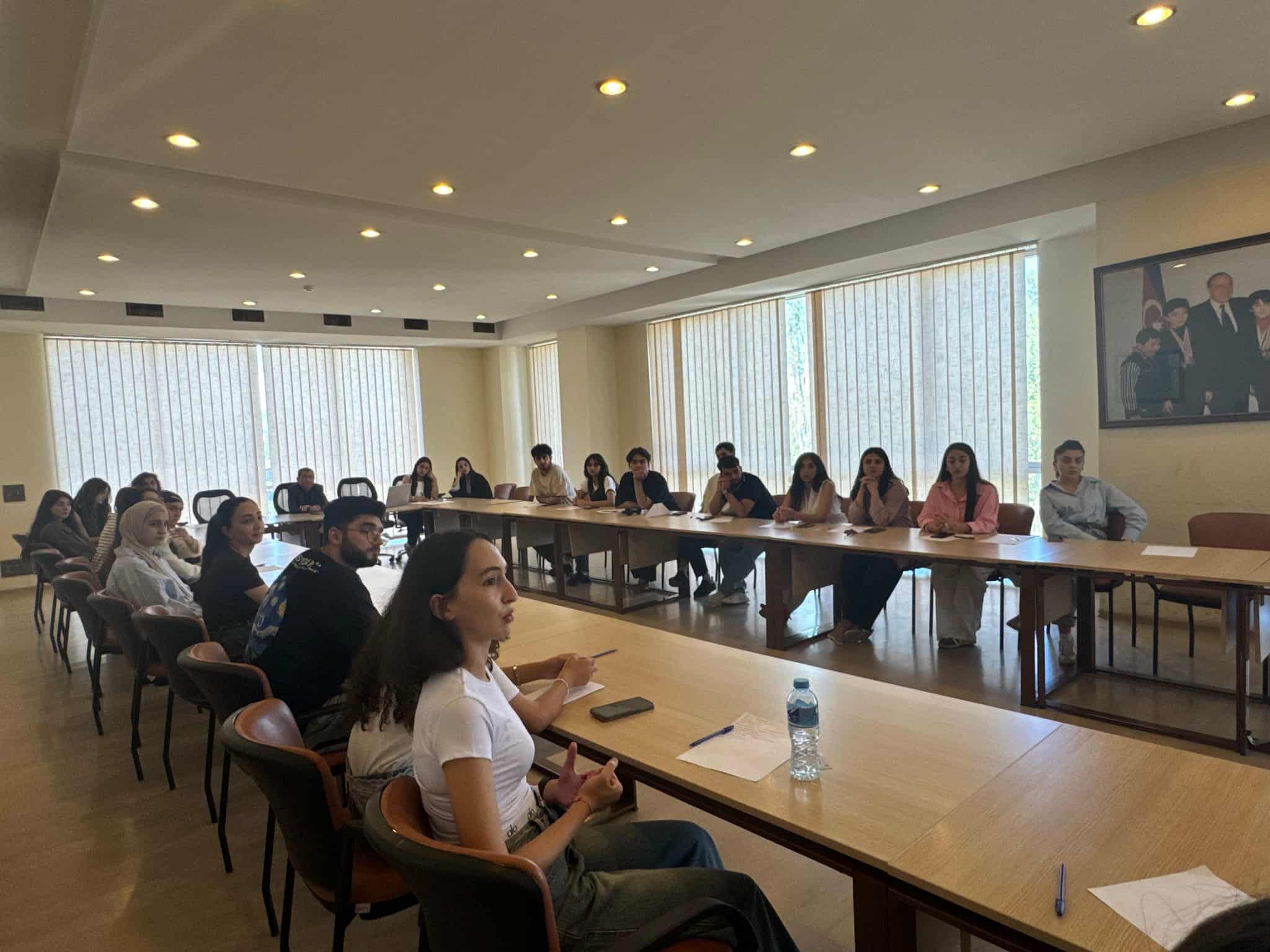 The first official meeting of GASU (Georgian Azerbaijani Students' Union) was held at the Tea House