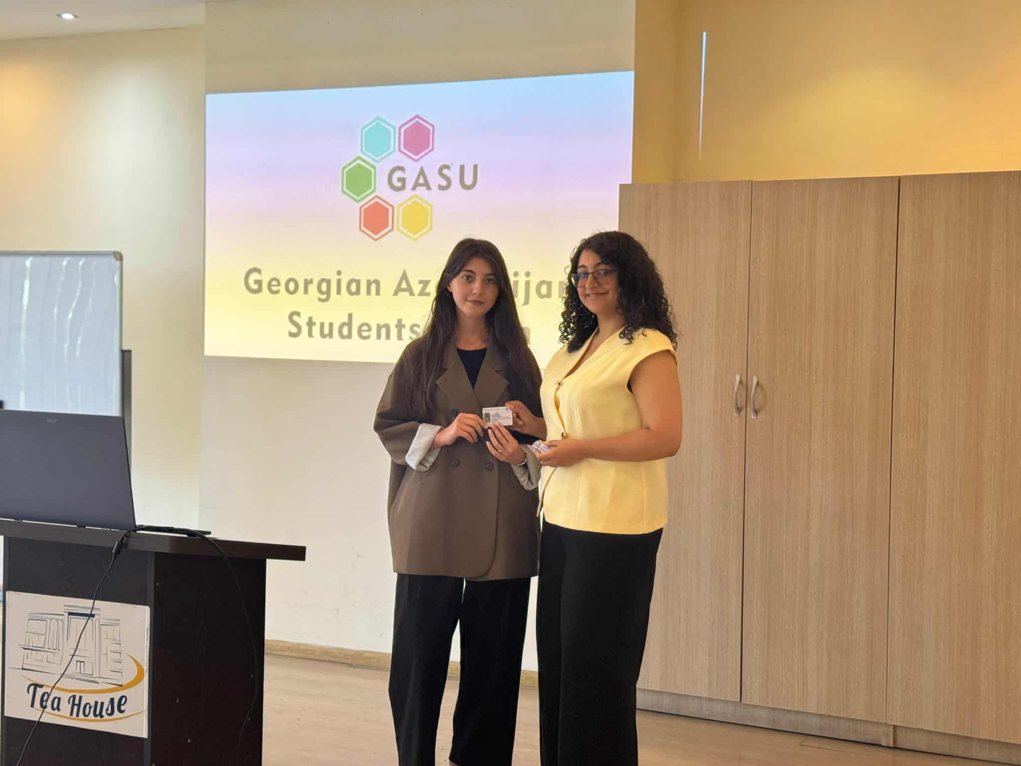 The first official meeting of GASU (Georgian Azerbaijani Students' Union) was held at the Tea House