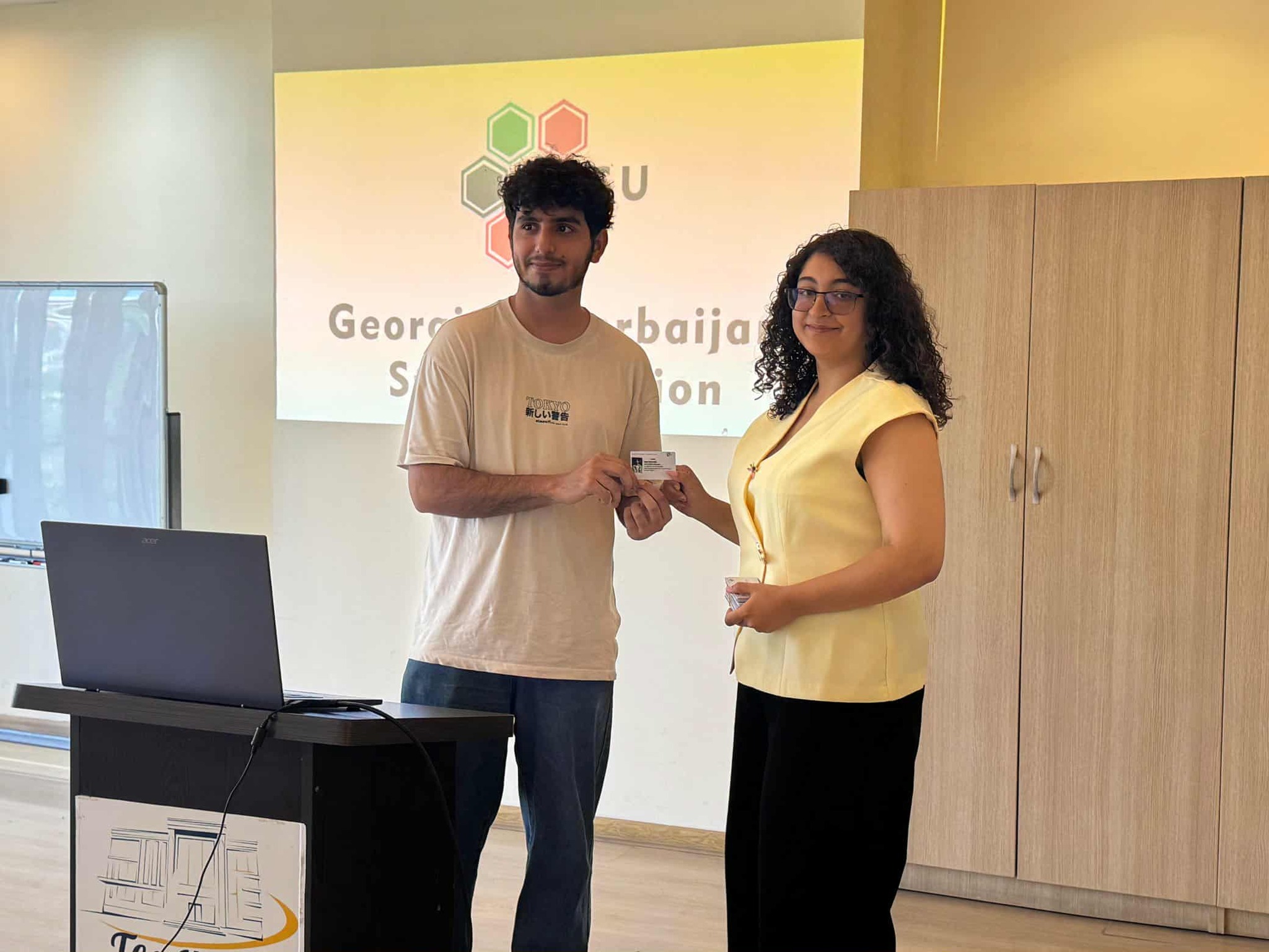 The first official meeting of GASU (Georgian Azerbaijani Students' Union) was held at the Tea House