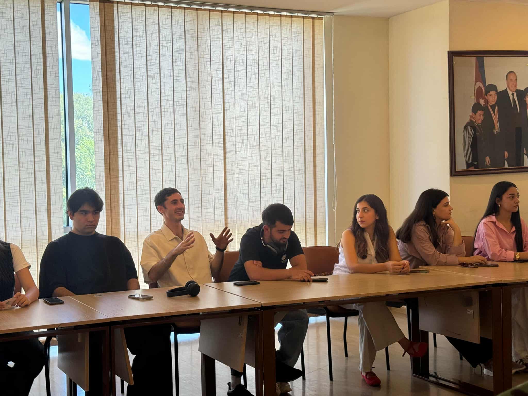 The first official meeting of GASU (Georgian Azerbaijani Students' Union) was held at the Tea House