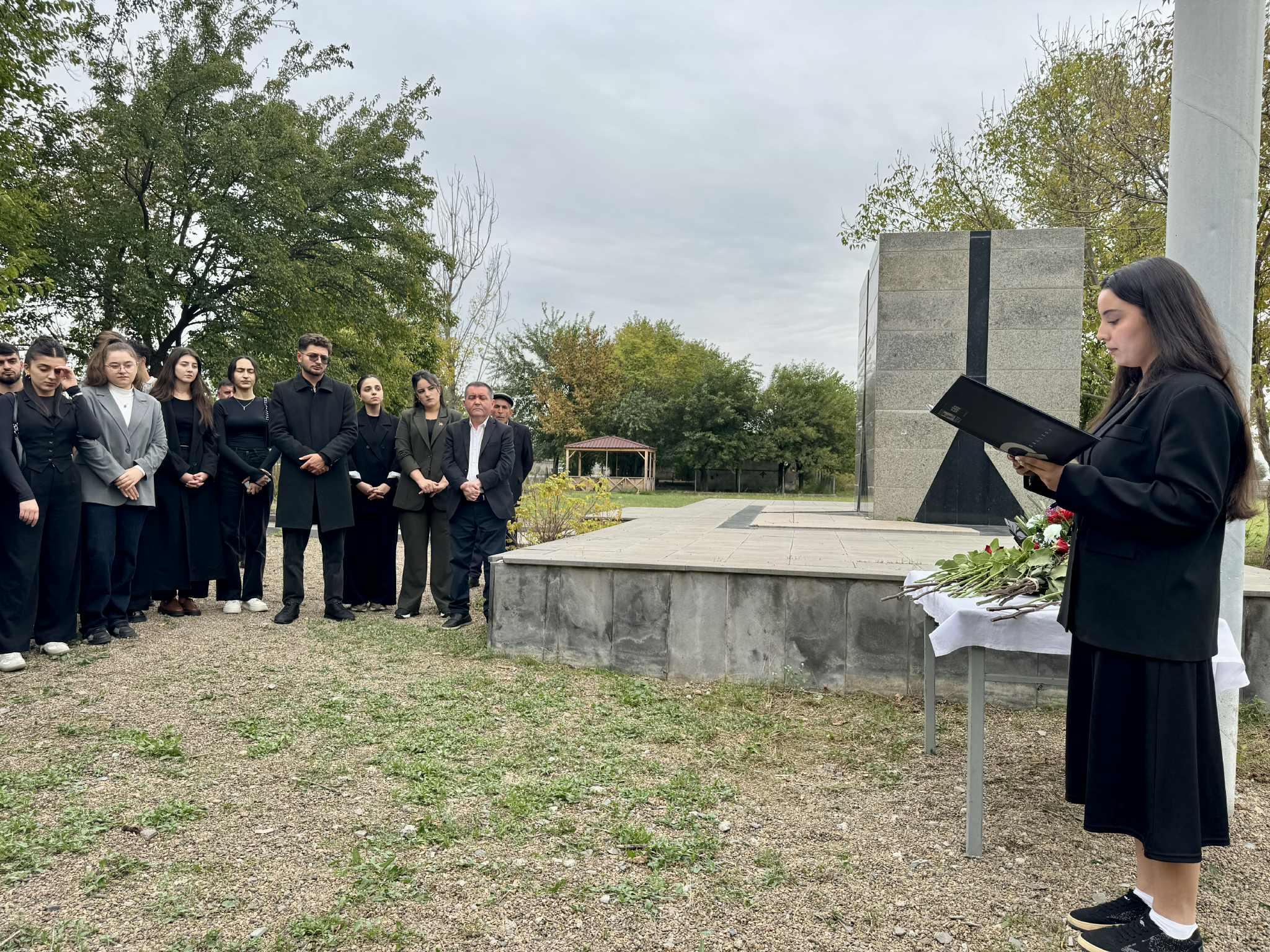 On the occasion of Memorial Day, the monument to National Hero Jalil Safarov, erected in the Lejbaddin village of Marneuli municipality, was visited