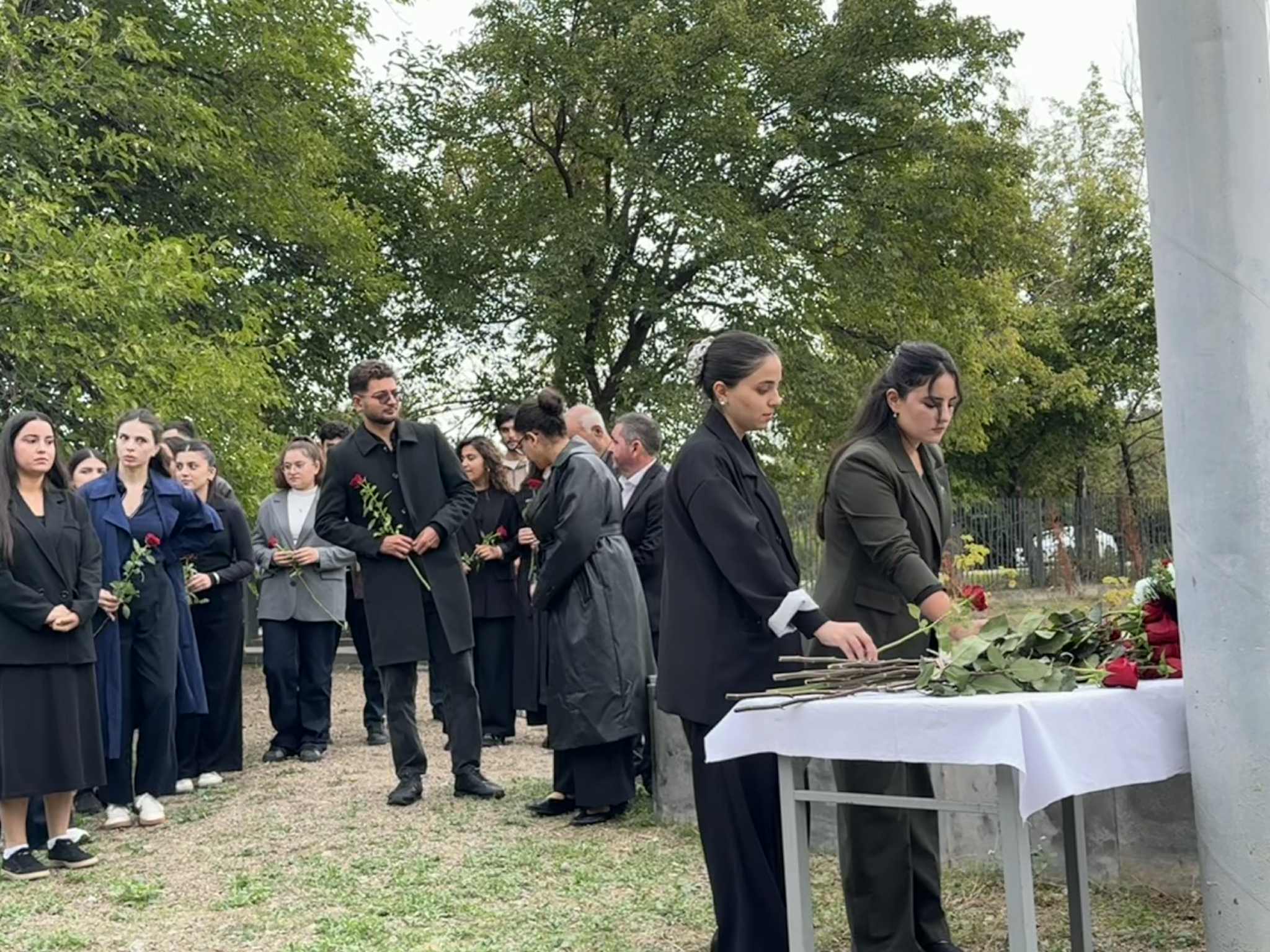 On the occasion of Memorial Day, the monument to National Hero Jalil Safarov, erected in the Lejbaddin village of Marneuli municipality, was visited