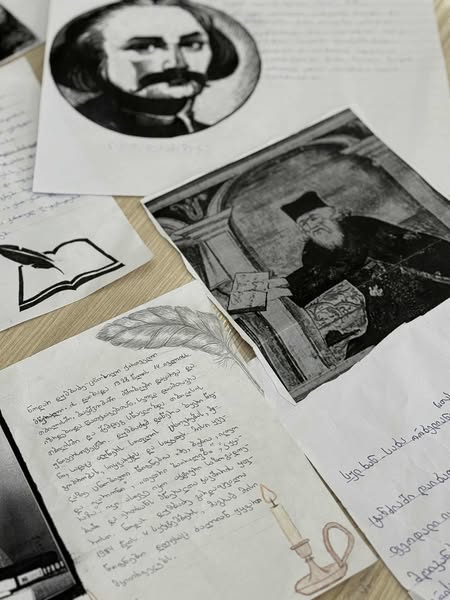 Presentations about Georgian Literature by members of the Georgian language course at the Tea House