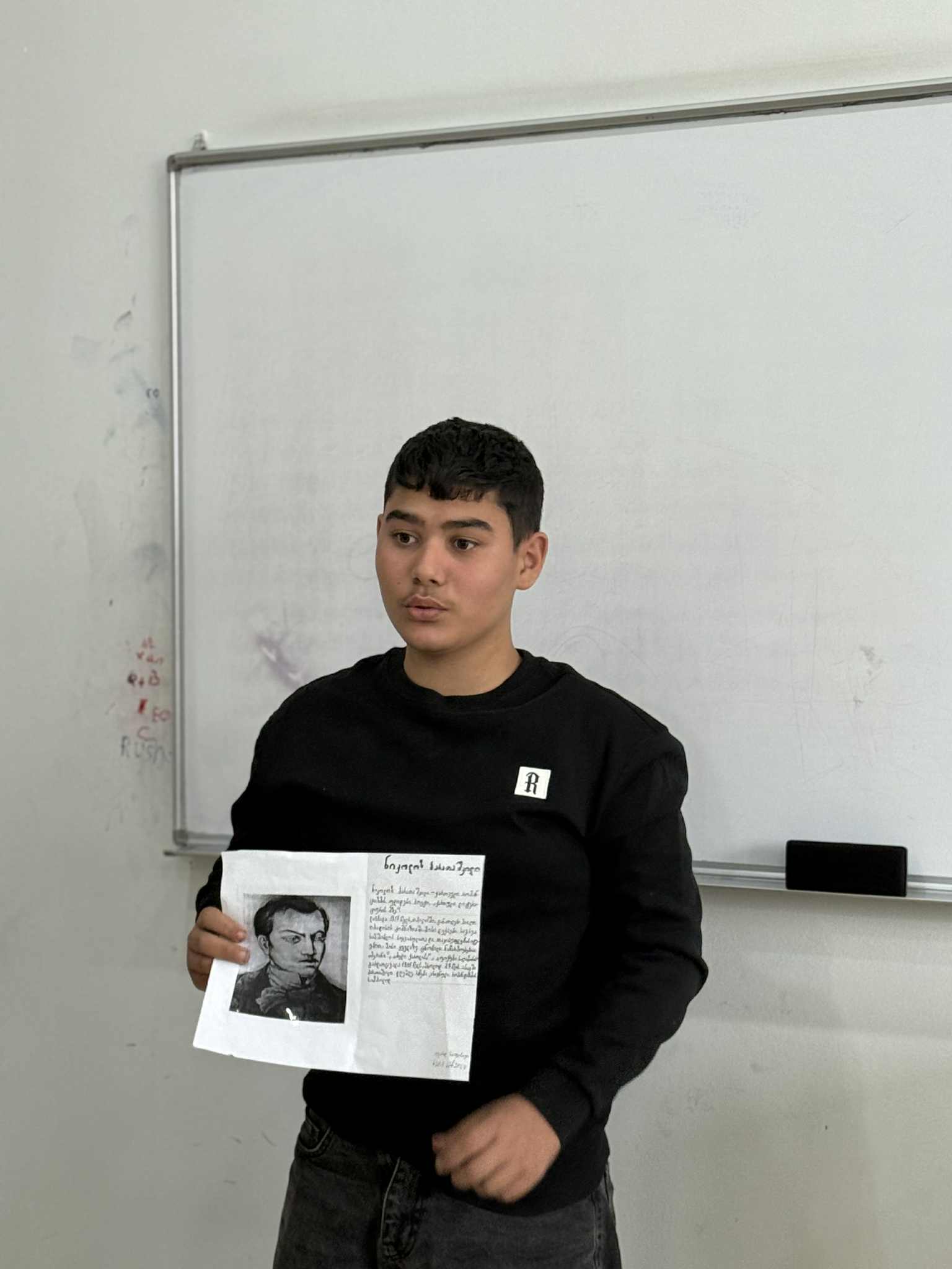 Presentations about Georgian Literature by members of the Georgian language course at the Tea House