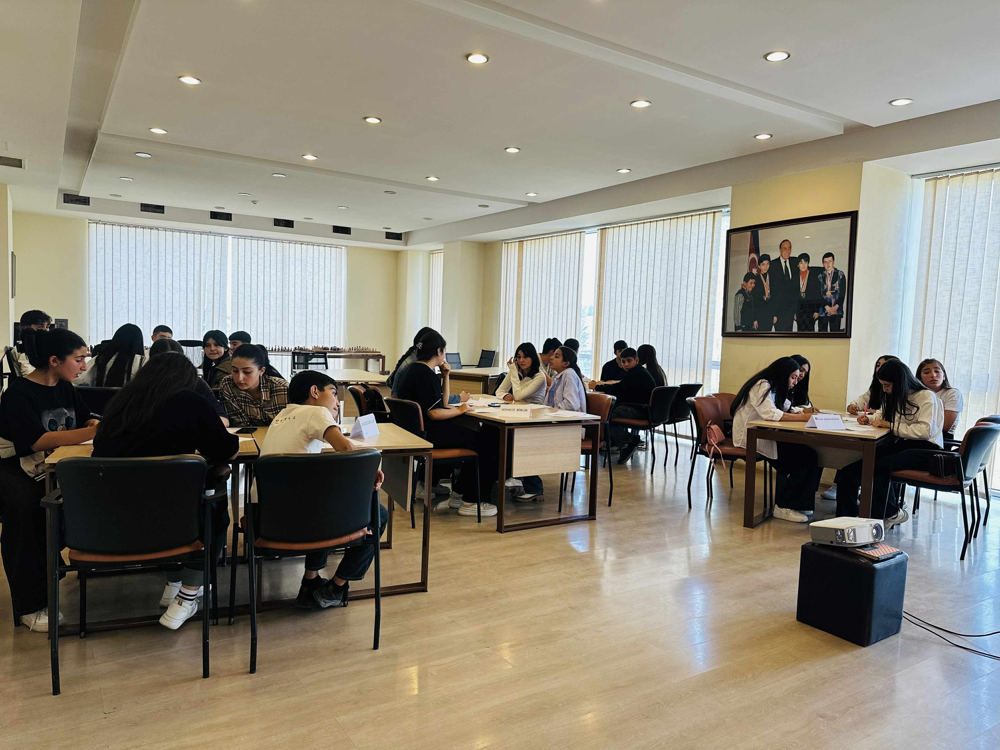 A knowledge competition was held at the Tea House with the participation of young people from Upper Saral and Marneuli