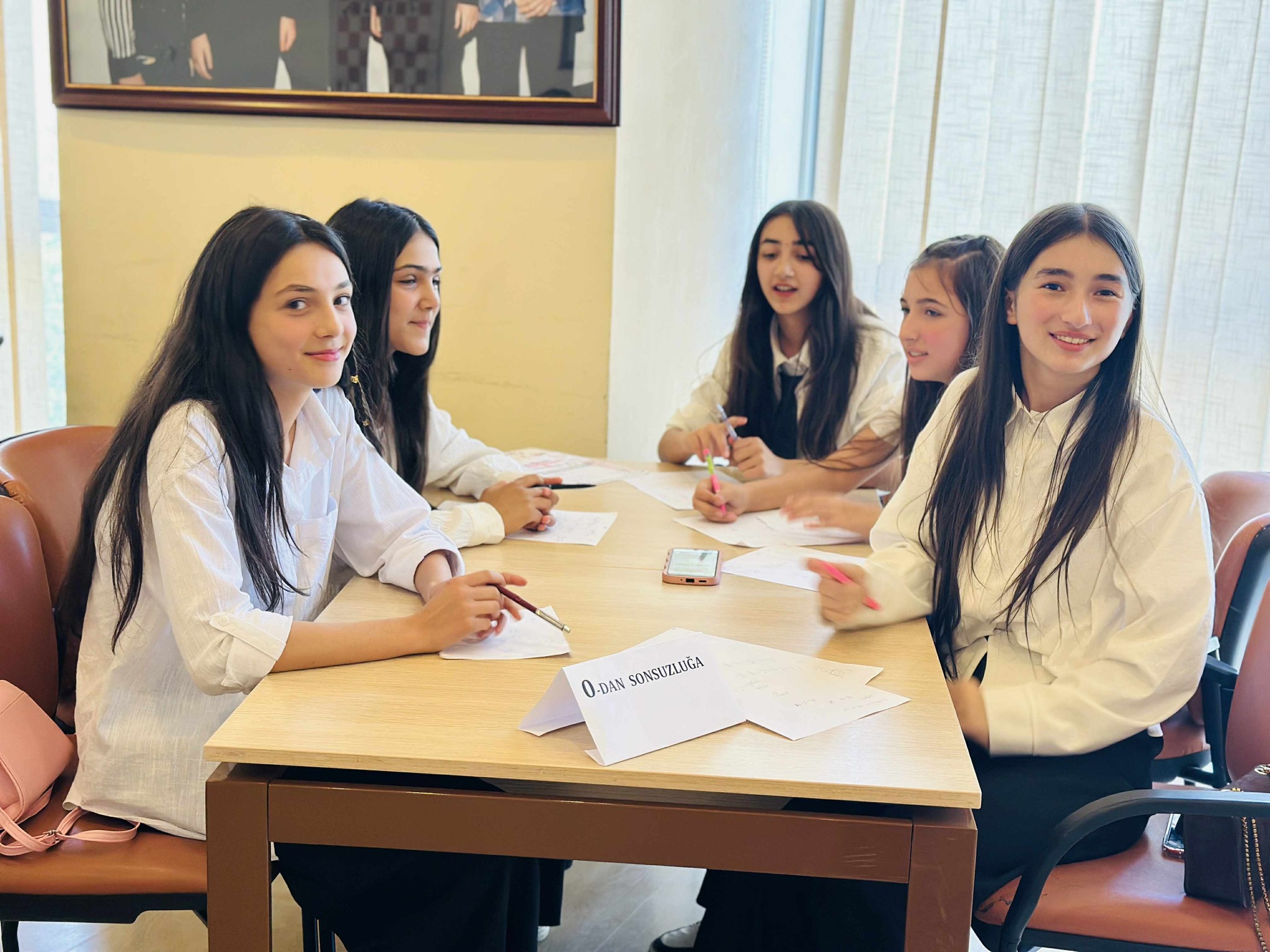 A knowledge competition was held at the Tea House with the participation of young people from Upper Saral and Marneuli