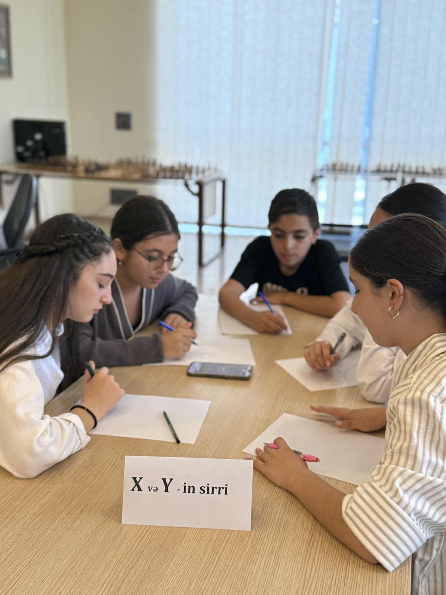 A knowledge competition was held at the Tea House with the participation of young people from Upper Saral and Marneuli