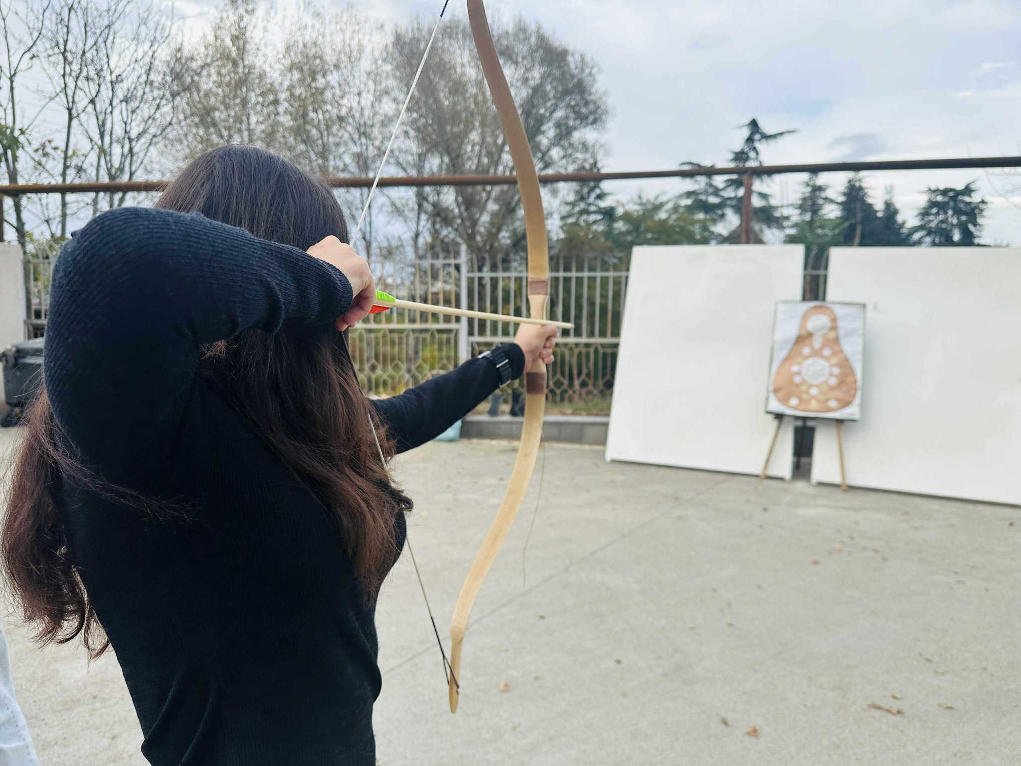 The next archery course training was held at the "Tea House"