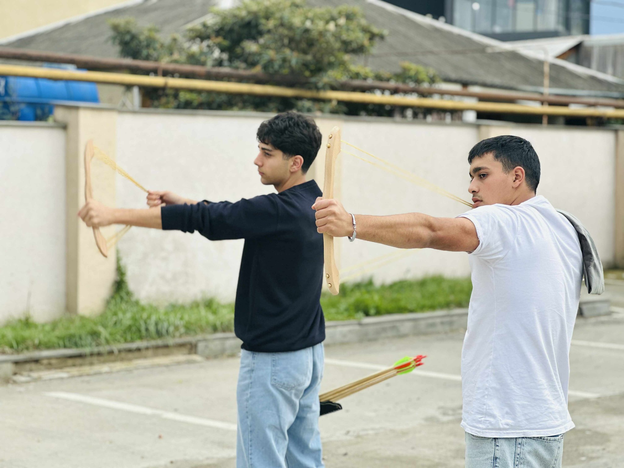 The next archery course training was held at the "Tea House"