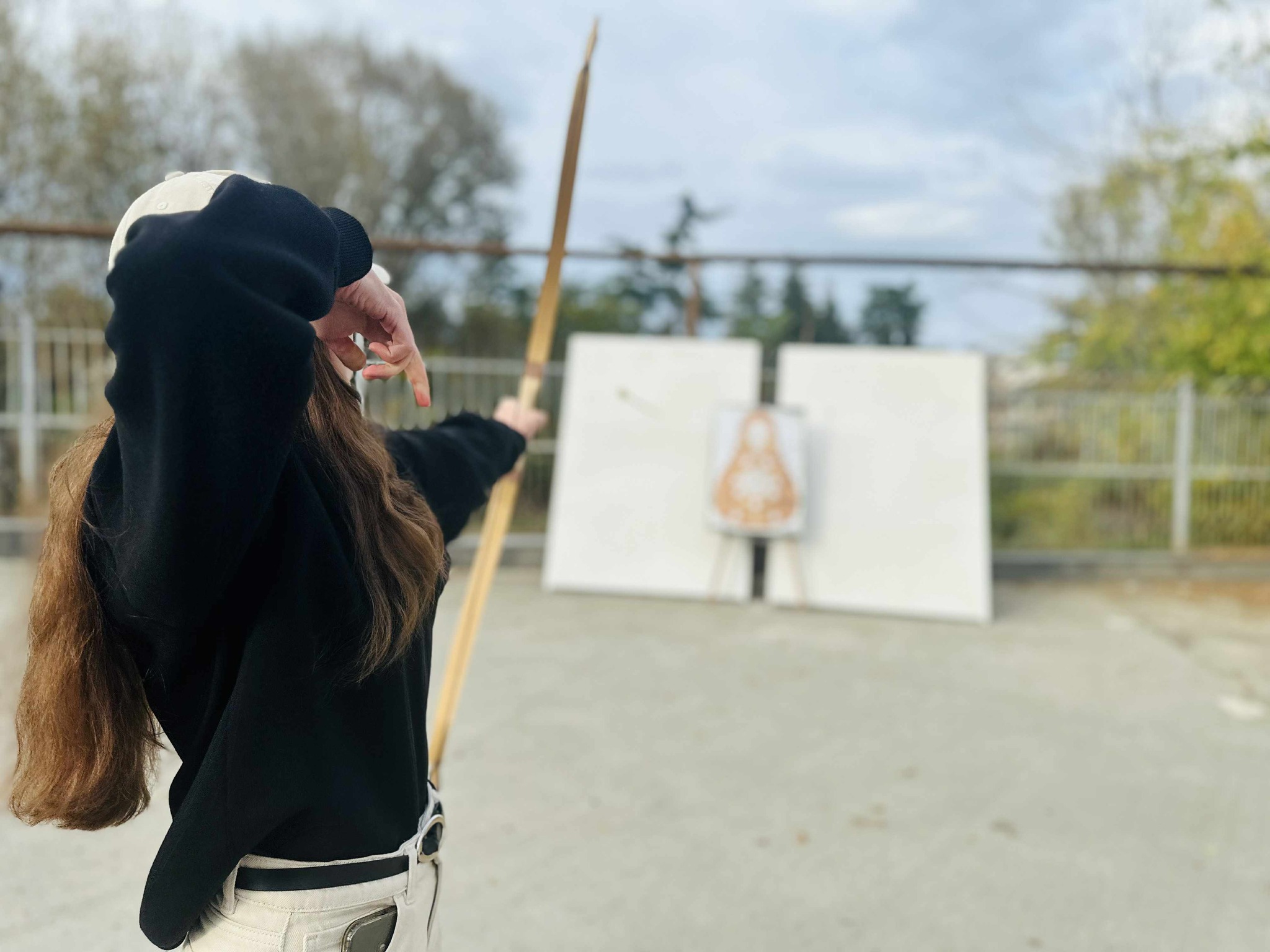 The next archery course training was held at the "Tea House"