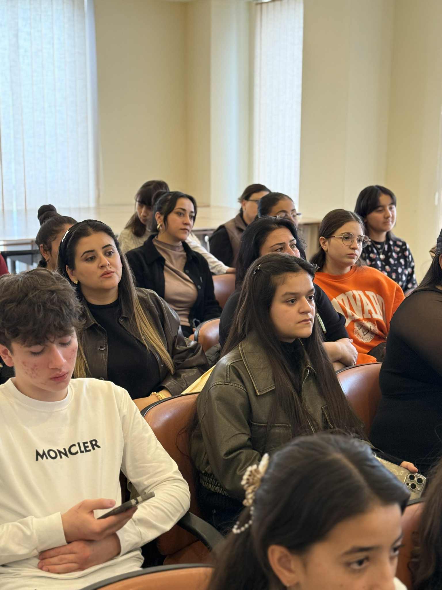 At the Tea House, future artists made presentations to their parents