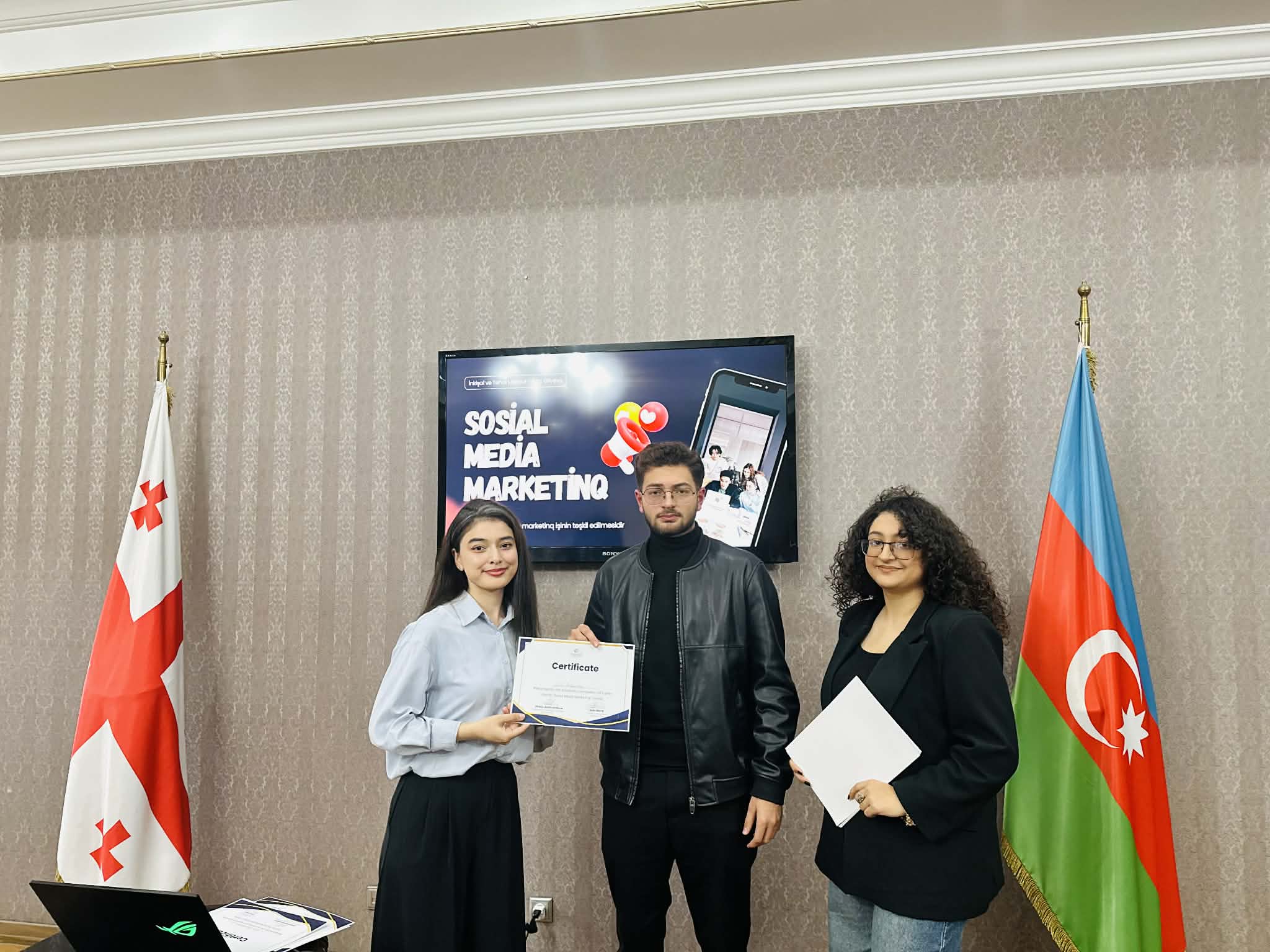 The fourth and final training of the SMM – Social Media Marketing courses was held for students who are members of "GASU"