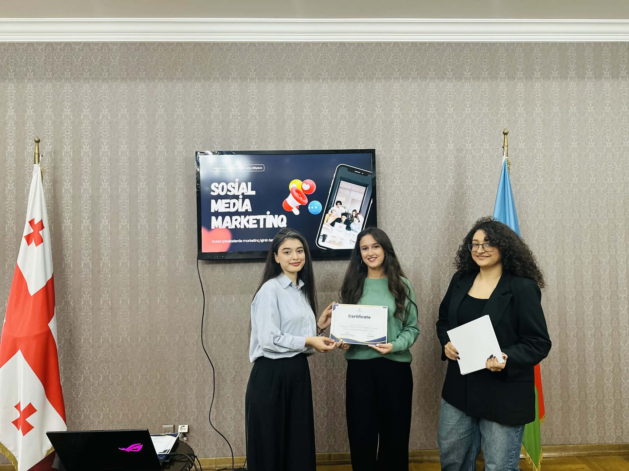 The fourth and final training of the SMM – Social Media Marketing courses was held for students who are members of "GASU"