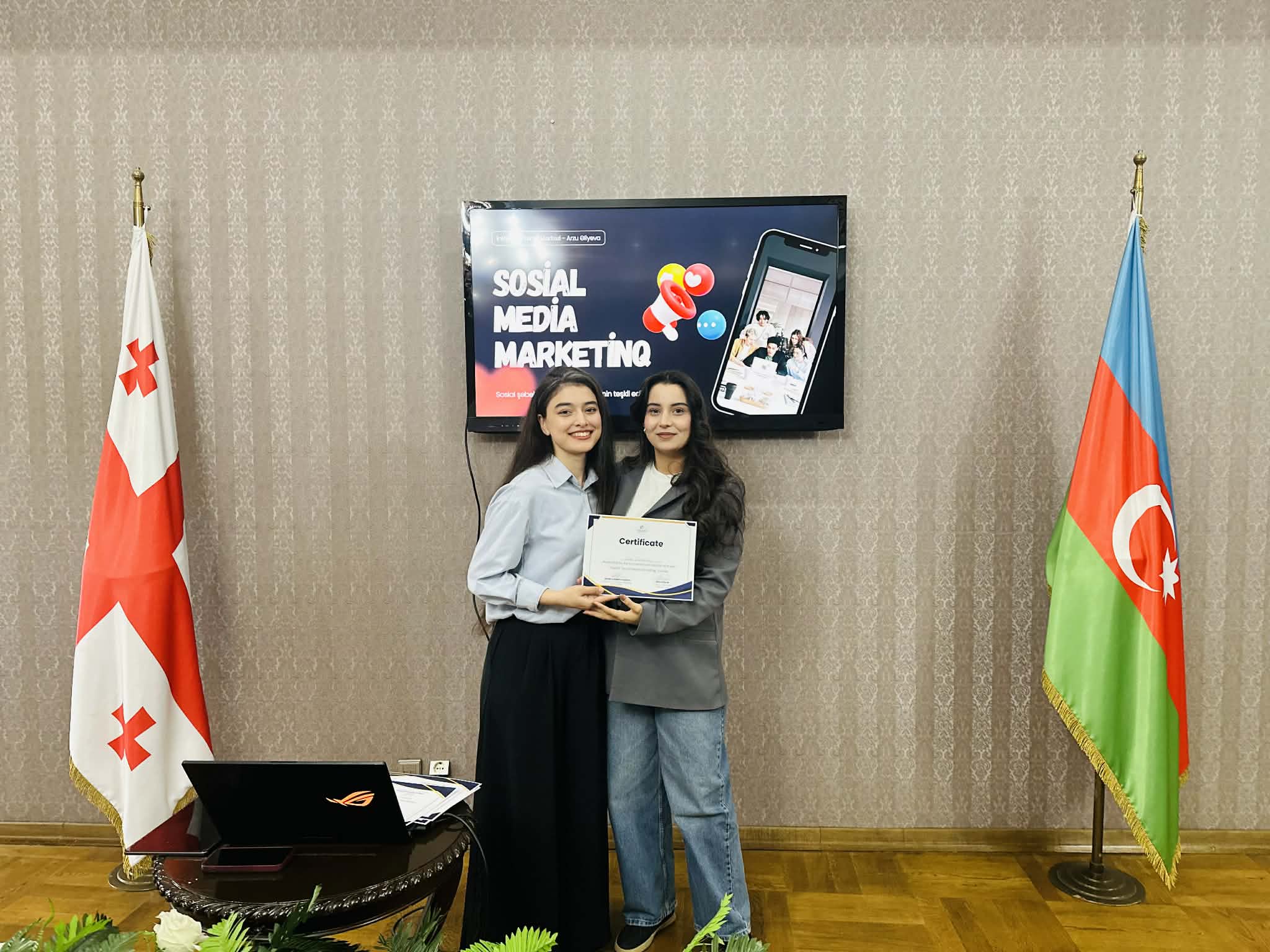 The fourth and final training of the SMM – Social Media Marketing courses was held for students who are members of "GASU"