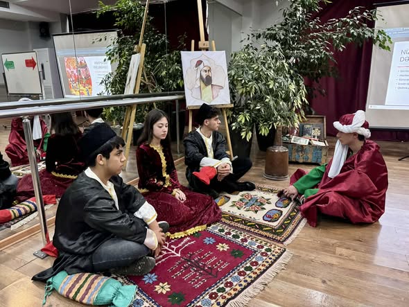 Nizami Ganjavi Night at Tea House/Exhibition/Borchali Carpet