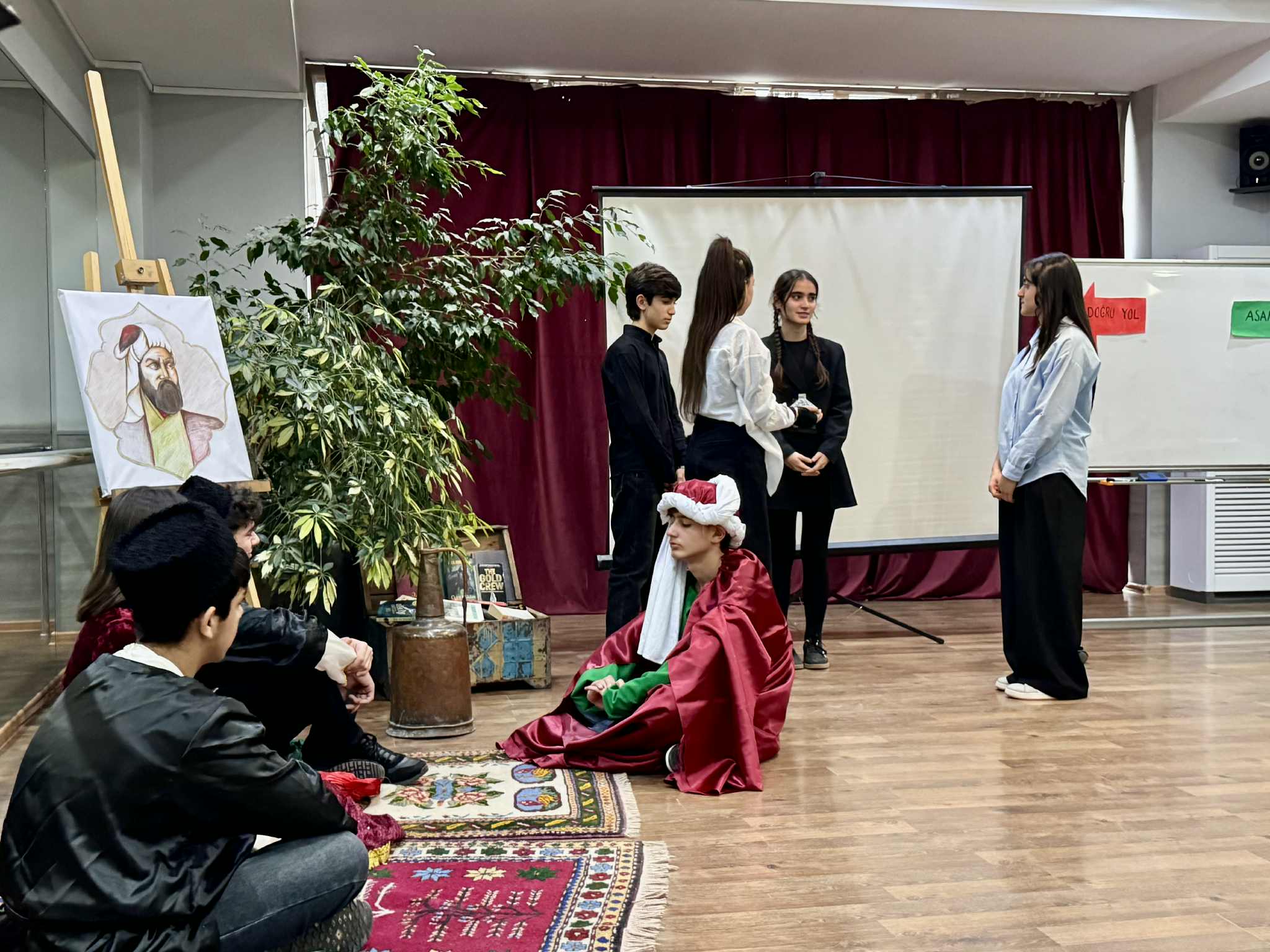 Nizami Ganjavi Night at Tea House/Exhibition/Borchali Carpet