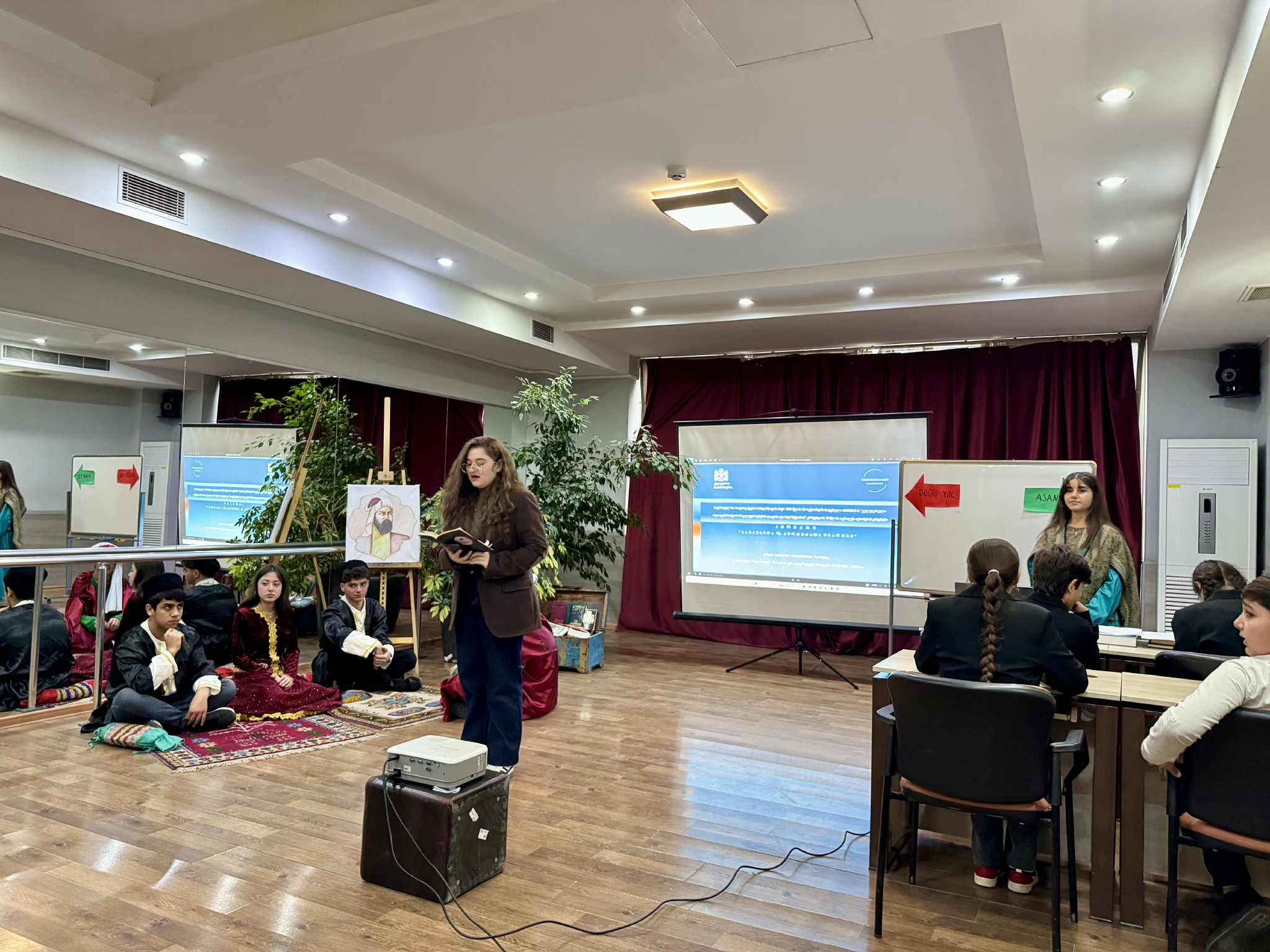 Nizami Ganjavi Night at Tea House/Exhibition/Borchali Carpet