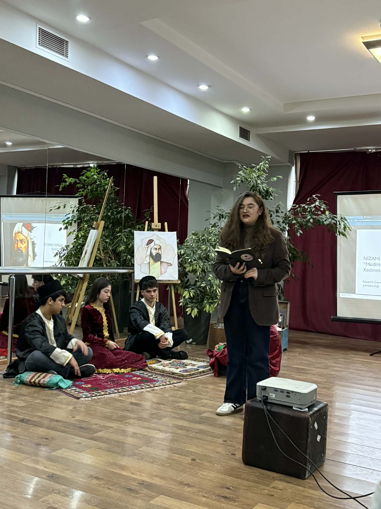 Nizami Ganjavi Night at Tea House/Exhibition/Borchali Carpet