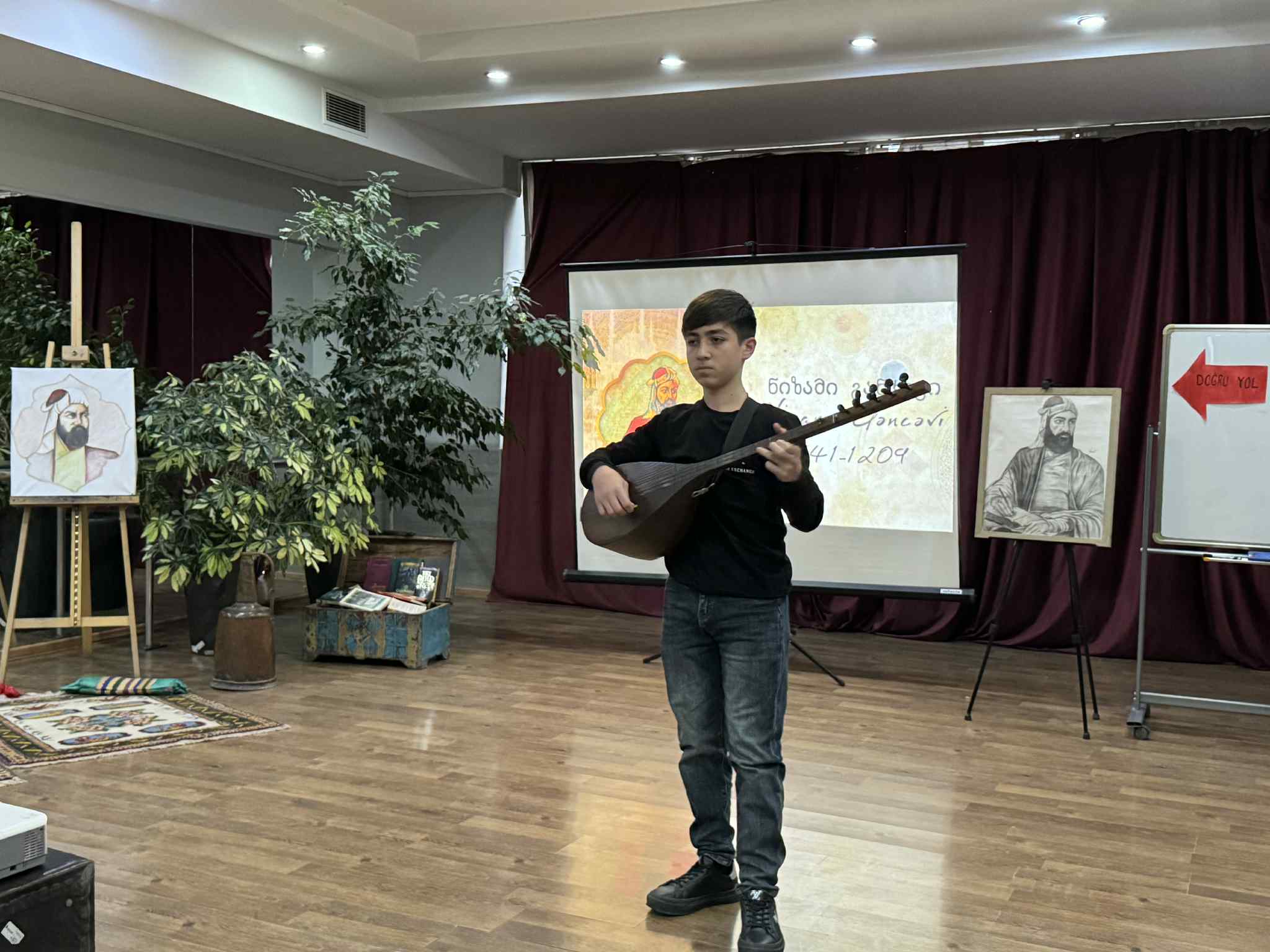 Nizami Ganjavi Night at Tea House/Exhibition/Borchali Carpet